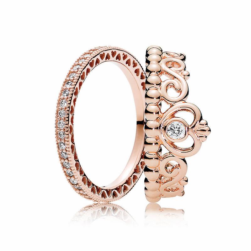 Pandora Rose™ Princess Stackable Ring Stack NZ Sale (549701-YEU)